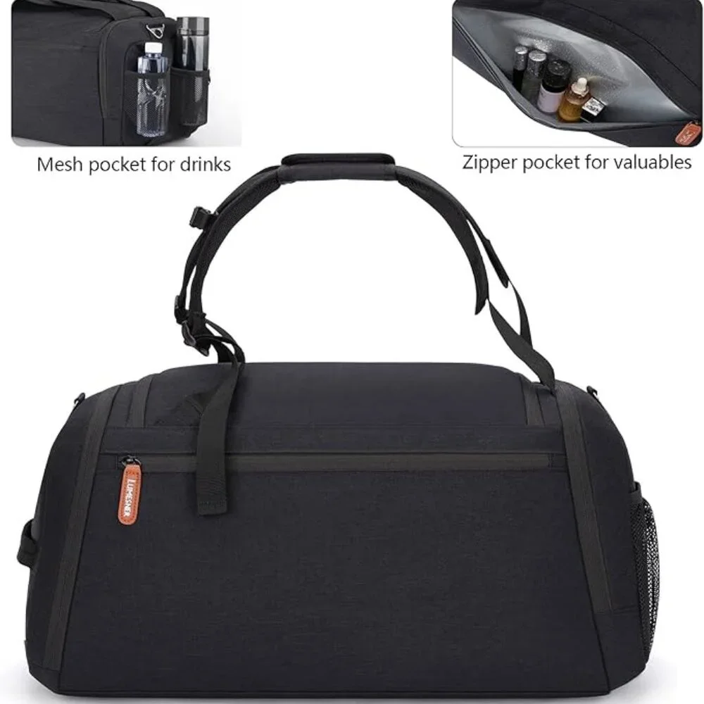 NWT! 38L Convertible Lightweight Duffel Backpack - Nylon/Polyester/Faux Leather